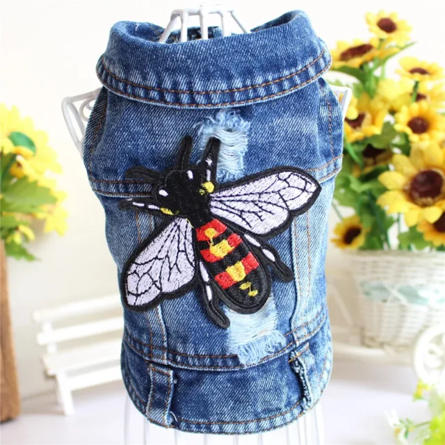 Fashion Cat Denim Vest and Puppy Jacket - Image 11