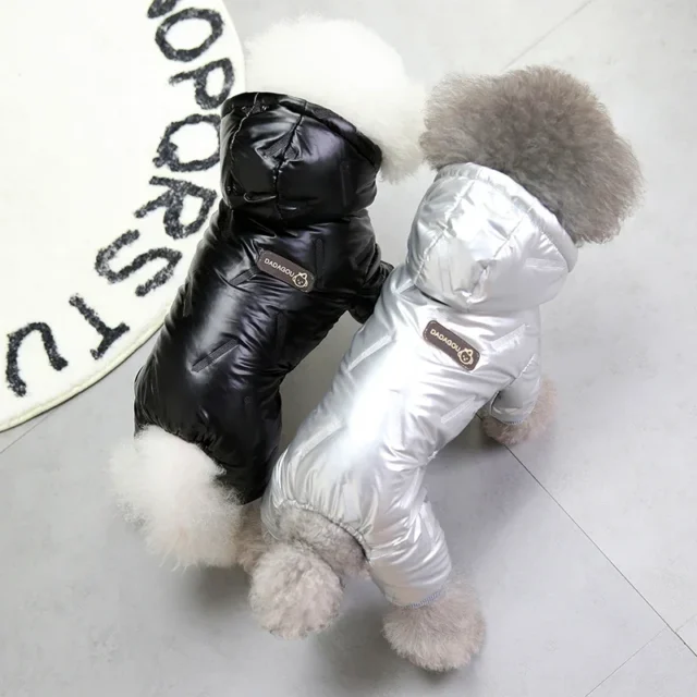 Waterproof Dog Winter Ovrall Clothes Jacket - Image 2