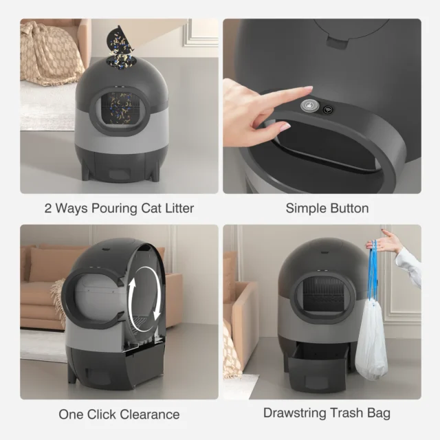 Self-Cleaning Automatic Cat Litter Box Smart Cat Toilet Odor-Free Self-Defendable Cat Sandbox Cat Product - Image 3