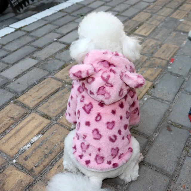 Winter Pet Dog Clothes Warm Fleece With Hoodie. - Image 5
